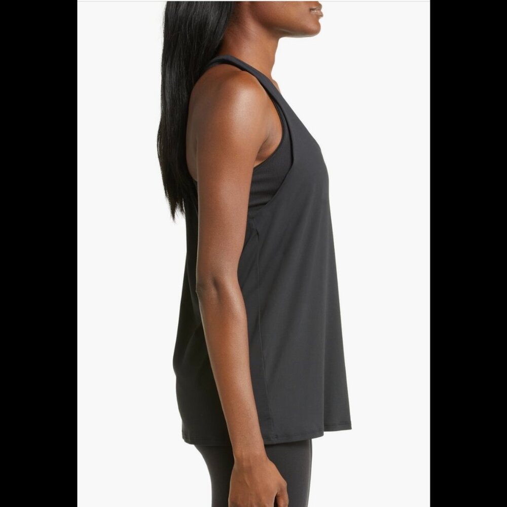 ALO Yoga Don't Get It Twisted Tank Size M *Black* - Picture 2 of 10